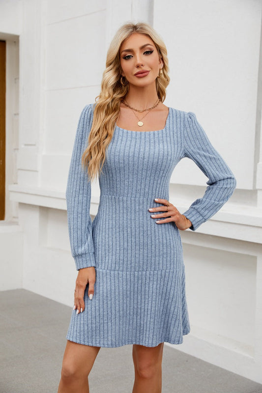 LYRA™ - Cozy Fall Babydoll Dress