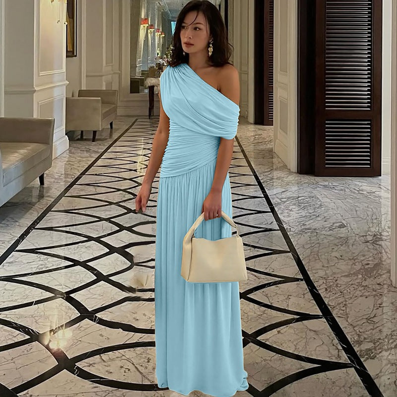 KAWALI™ - Elegant One Shoulder Evening Maxi Dress